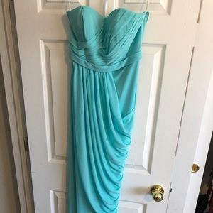 David’s Bridal Strapless Bridesmaid Dress